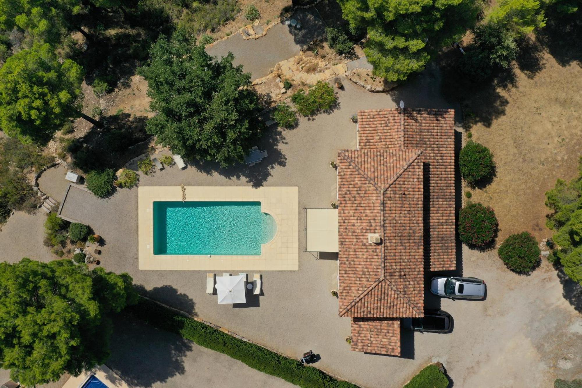 Villa "Le Sortilege" Vue Panoramique Et Piscine Tourtour Exterior foto